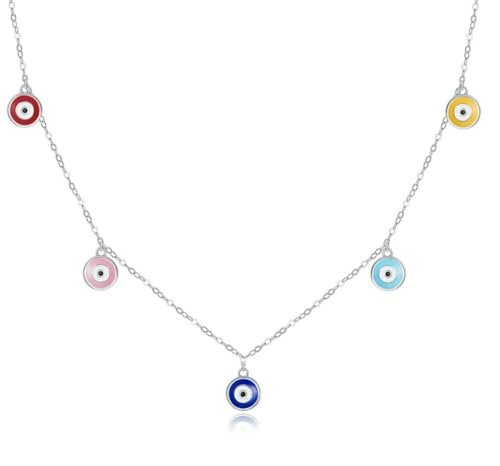 Collier de Gardien argent résistant aux peaux sensibles bijou coloré 925