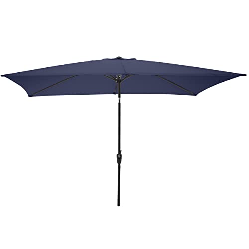 Pure Garden 10 Rectangular Patio Umbrella