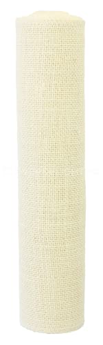 Premium 12" Ivory Jute Burlap Roll with Finished Edges – 5 Yards of Versatile Decor Fabric for Rustic Crafting and Home Decor 3 Premium 12" Ivory Jute Burlap Roll with Finished Edges – 5 Yards of Versatile Decor Fabric for Rustic Crafting and Home Decor - Image 2