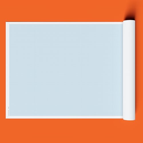 Geyer Instructional Products - Rolo grande de papel milimetrado de 91,4 cm x 304,8 cm, grade azul de