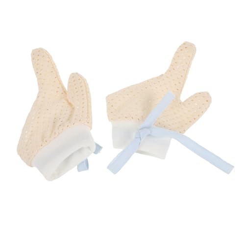 1Pair Finger Protector Gloves Soft and Breathable Stop Thumb Scratch Finger Guards for Boy Girl Comfortable Protection for Delicate Skin
