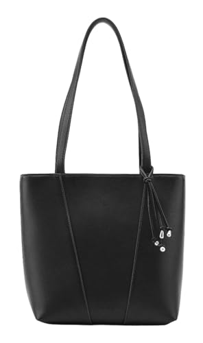 Sac à épaule Sandve Shopper Black noir Seidenfelt Manufaktur