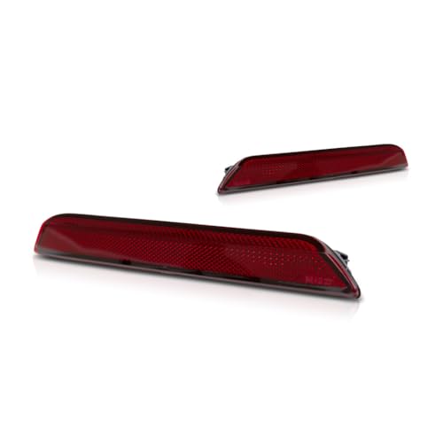 Image of KarParts360 For Ford Explorer 2020 2021 2022 2023 Bumper Reflector Driver And Passenger Side | Pair | Rear | With Bulbs | Excludes Rear Fog Lights | FO1184121, FO1185121 | LB5Z13A565B, LB5Z13A565A