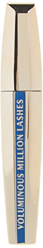 Voluminous Million Lashes Mascara Waterproof - # 630 Blackest Black by LOreal Paris for Women - 0.32