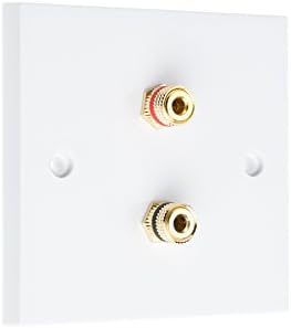 5.1 Surround Sound Speaker Wall Plate Kit with Gold Binding Posts + RCA Socket NO SOLDERING REQUIRED
