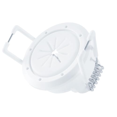Construct Pro Speedy&rsquo;Z Mini Spring-Lock Cable Pass-Through Port &ndash; White, 1.5&rdquo; Outer...