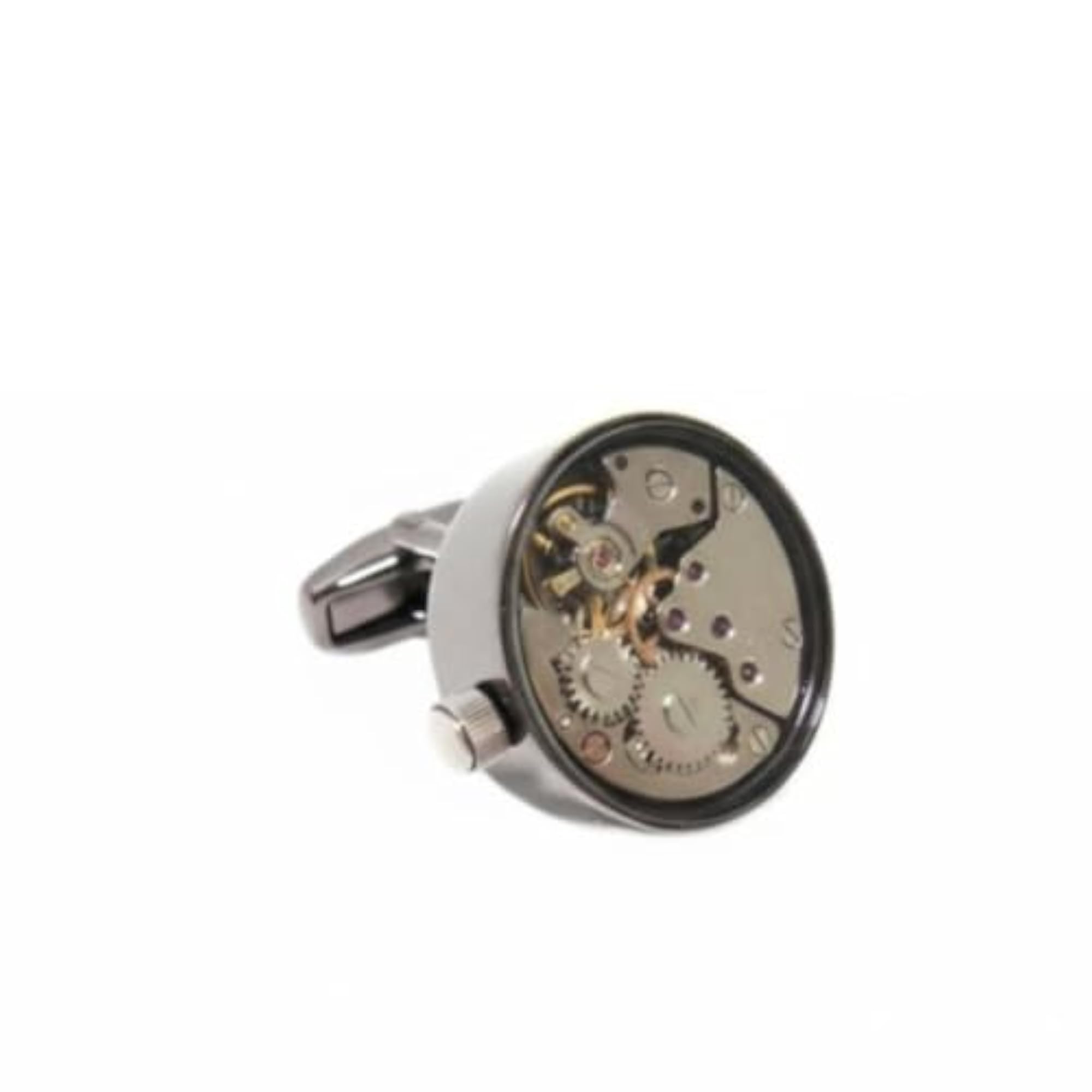 Mechanical Watch Movement Cufflinks for Formal Events