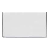 Universal Dry Erase Marker Board, Melamine, 72 x 48, Silver Aluminum Frame
