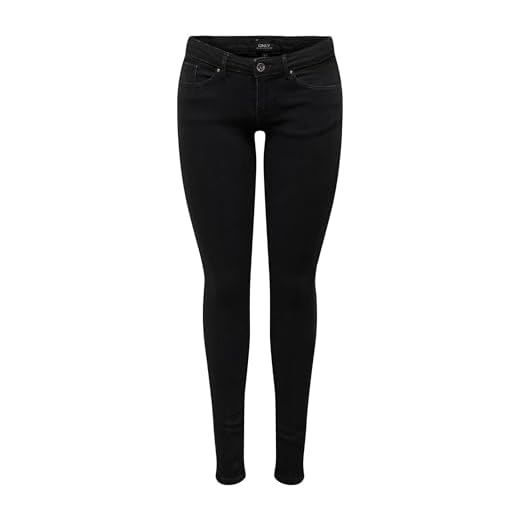 ONLY Damen Jeans Hose ONLCoral Life 15233217 Black Denim 28/30