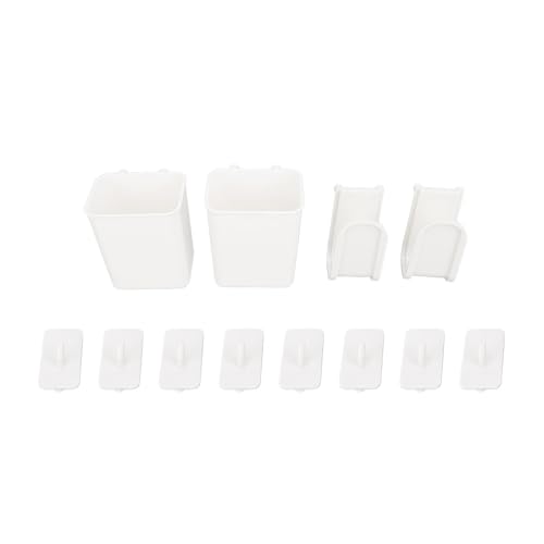 Cabide Plástico da Placa do Furo do Aquecedor de água do Gás, Cremalheira da Tampa do Pote Dos Ganchos das Caixas Dos Pauzinhos para o Armazenamento Universal, Capacidade de