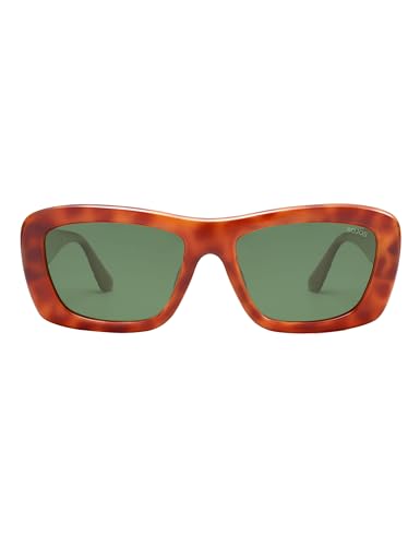 SOJOS Ocean Collection Sunglasses Womens Trendy Polarized Square,Eco-Friendly Recycled Sun Glasses,Rectangle Shades,Moonbeam3