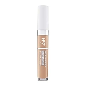 No7 Lift & Luminate Triple Action Serum Concealer – Medium – Anti Aging Liquid Concealer Makeup for Blemishes & Dark Circles – Medium to Full Coverage Concealer for Face (8ml)