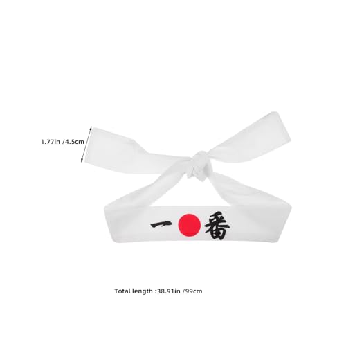 Cintas Hachimaki japonesas de algodón ajustables pack de 4 2