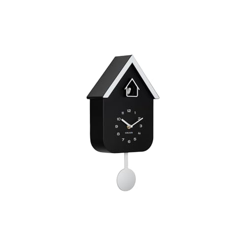 Karlsson Reloj De Pared Dupla Color Cuco - Negro - 21,5 X 21,5 X 41,5 Cm - Rectángulo - Plástico - Relojes Para Sala De Estar - Oficina - Dormitorio Karlsson Reloj De Pared Dupla Color Cuco - Negro - 21,5 X 21,5 X 41,5 Cm - Rectángulo - Plástico - Relojes Para Sala De Estar - Oficina - Dormitorio