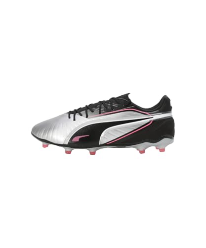 PUMA King Match FG/AG, Zapatillas de Fútbol Unisex Adulto, Puma Silver Puma Black Sun Struck Puma White, 40 EU - imagen 2