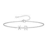 Pulsera con inicial de regalo para dama de honor para mujer con perlas de flores para adolescentes y niñas con letra chapada en oro de 14 quilates con flores ajustables para boda, regalo para dama de