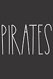Pirates School Spirit Team Mascot Teacher Gift: Daily Planner Notepad To Do Schedule,, Medium 6x9 Inches, 120 Pages, Printed Cover