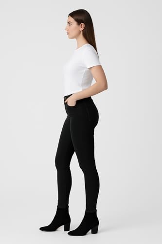 Image of DHYANAM Cotton Denim Jeans for Women - Classic Skinny Fit & Ankle Length Bottom Wear Ladies Outfit