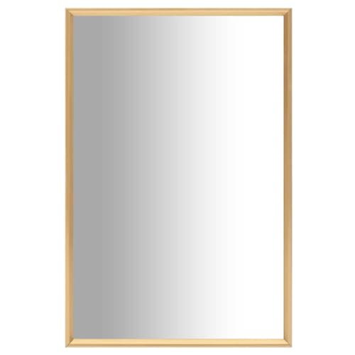 vidaXL Spiegel Wandspiegel Dekospiegel Hängespiegel Badspiegel Flurspiegel Ankleidespiegel Garderobenspiegel Wohnzimmer Badezimmer Schlafzimmer Golden 60x40cm