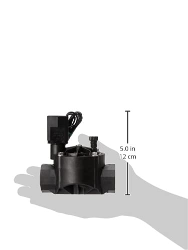 Rain Bird 100-HV Elektro-Bewässerungsventil, Schwarz, 10,7 x 8,0 x 11,5 cm