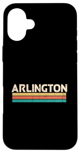 アーリントン テキサス USA 都市名 クラシック ヴィンテージ カラー デザイン スマホケース iPhone 16 Plus 用