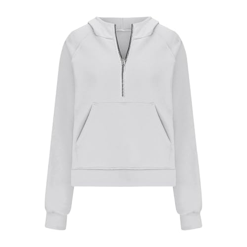 Sudadera de manga larga forro polar ajuste holgado con cuello de cremallera 3