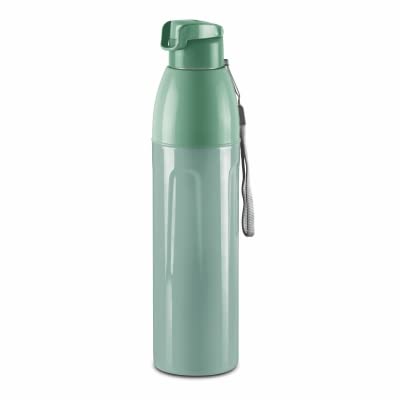 Milton Kool Convex 1100 Insulated Inner Pet Water Bottle, 900 ml, Light Green | Easy to Carry | Leak Proof | School | Office | Gym | Hiking | Treking | Travel Bottle
