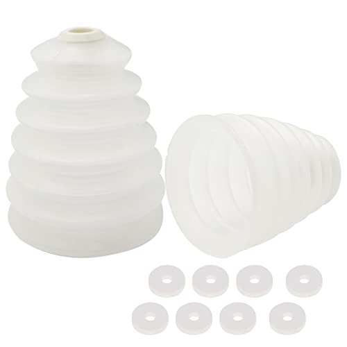 Recoge Polvo Taladro Colector de Polvo para Taladros 2 Pcs Colector de Polvo de Tapa Cubierta Antipolvo para Taladro Eléctrico con 8 Juntas de Silicona para Taladro de Mano Impacto Taladro (Blanco) Cover