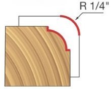 Fraise à rayon de perle 1/4" Freud anti-vibration pour moulure nette