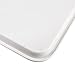 HEIHAK 5 Pack Plastic Fast Food Tray, 16 x 12 Inch Plastic Cafeteria Trays with Textured Surface, Rectangular Fast Food Serving Trays for Serving and Carrying Food in Restaurant Cafeteria, White