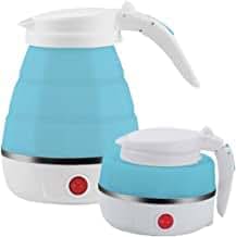RD SAVAJ Electric Water Boiler, Travel Folding Electric Kettle Food Grade Silicone Portable Collapsible Water Boiler Kettle Electric Small Mini Kettle Water Boiler And Warmer 600 ML - (Multicolor)