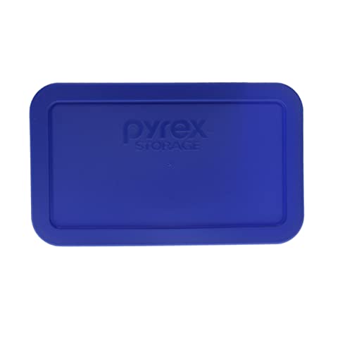 Pyrex 7214-Pc 4.8 Cup Cadet Blue Lids- 2 Pack Made In The Usa #TOP1