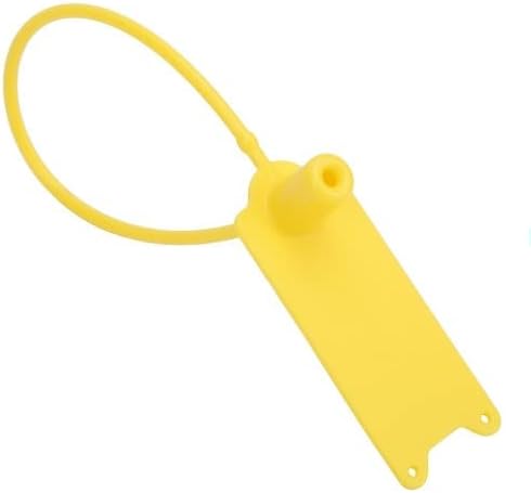 Jerliflyer 100 etiquetas de bloqueo automático de 7.677in, extintor de sellado de seguridad, cierre de cremallera con etiqueta a prueba de