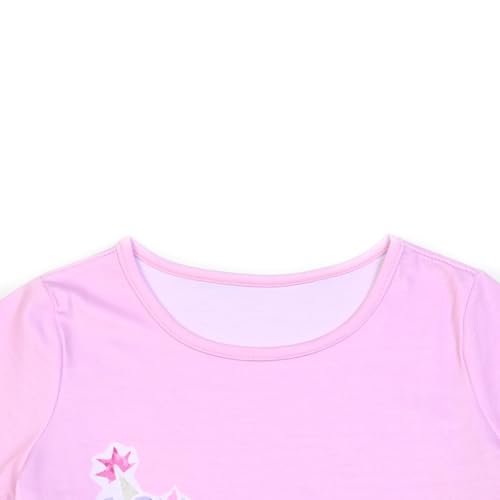 Image of Mirawise Girls 3 Pc Pajamas Sleepwear Cotton Pjs Clothes Set 4-13 Years