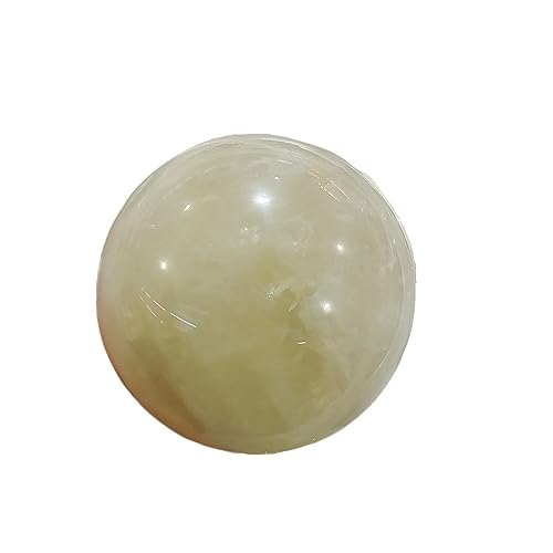 Cuarzo amarillo en esfera de cristal para decoración de interiores y meditación 3