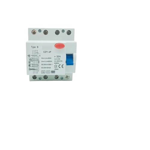 Disjoncteur miniature résiduel photovoltaïque 16A CZK6 4P 30mA pour coffret AC