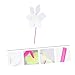 HEMOTON 10pcs DIY Blank Graffiti Windmill Toys for Boy Girl Paper Pinwheels for Painting Activities Leaf Style Educational Craft Kits