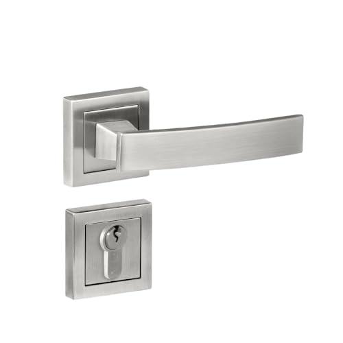Image of Yale YECM-405-OR-TT-SS Mortise Door Lock for Bedroom /Home /Office /Hotel Suitable for Left /Right Handed Doors | Comes with Rose & Escutcheons with thumb turn, 3 KEYS cylinder and lock body (Satin Steel)