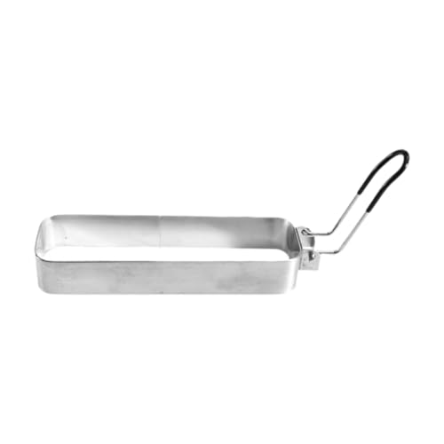 IEUDNS Stainless Steel Egg Rings Rectangle Ring Mold Shaper for Muffins Pancake Cooking Portable Egg Cooker Griddle Grill Accessories for Camping Indoor Sandwich Burger