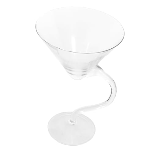 KICHOUSE 1Pc Elegant Goblets Delicate Crystal Glass Goblet with Design Sparkling Wine Glass for Home Office Restaurant and Parties Sturdy Non Slip Base