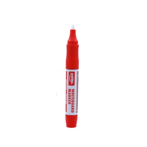 Pointer Refillable Whiteboard Markers Red Ink – Chisel Tip for Bold & Precise Writing, Low Odor Liquid Ink, Easy Refill Design, Dry Erase Markers for School, Office & Home – 12 Pack - Image 7