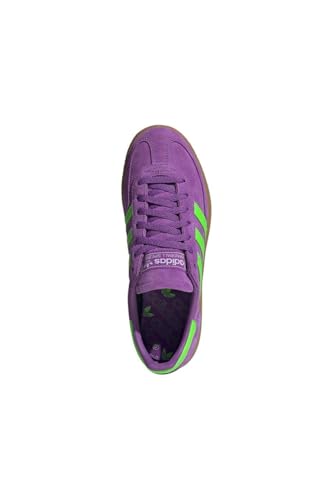 Image of adidas Handball Spezial Women's Shoes, Active Purple /Solar Green /Gum, Size 8.5
