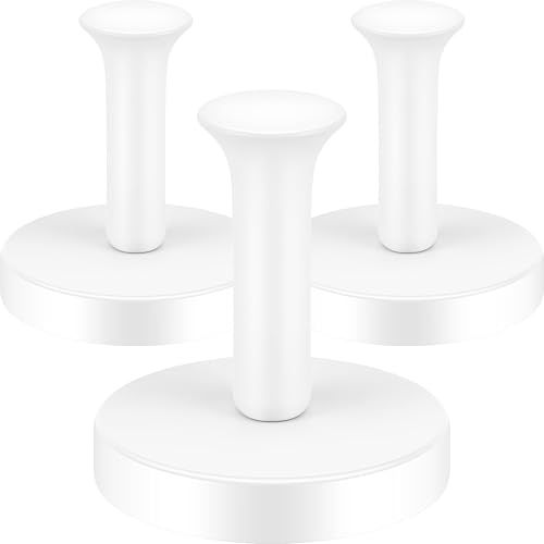 Neosmuk Magnetischer Kleiderhaken 77kg starke Extra Schwere Magnet-Haken Magnetischer Kranzaufhänger/-Halter für Metalldtüren Handtasche Handtuch Strumpf Kreuzfahrtkajüte Weiß 3er-Pack