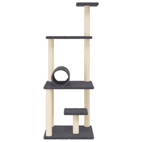 Arbre à chat avec griffoir sisal robuste et plateformes d'observation pour chats