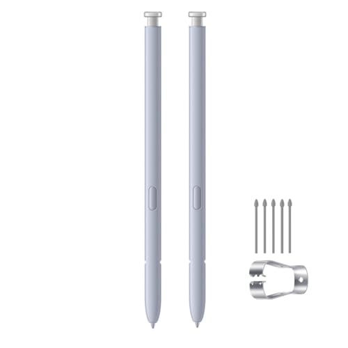 2PCS Galaxy S25 Ultra S Pen (Without Bluetooth) Replacement Compatible Galaxy S25 Ultra Stylus Pen + Replacement Tips/Nibs (2*Light Silver)