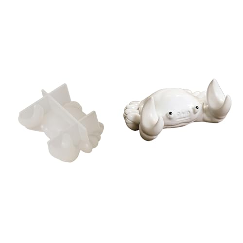 Molde de cangrejo de silicona para manualidades, flexible, reutilizable, para decoración del hogar y regalos únicos, cangrejo hecho a mano