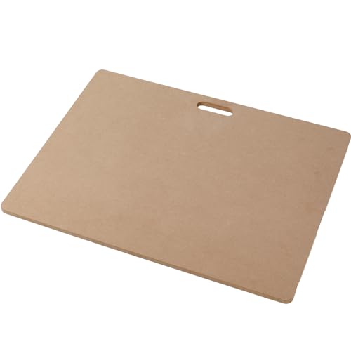 CALPALMY Clay Wedging Board with Convenient Built-in Handle - 24 x 18" Portable Clay Board for Ceramics, Clay Crafts, and Pottery - Sturdy 9mm Thickness MDF Tote Board for Clay Art Enthusiasts