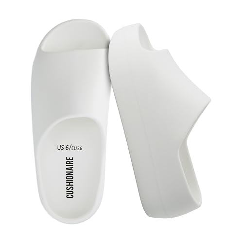 CUSHIONAIRE Women's Harrison platform slide sandal with +Comfort