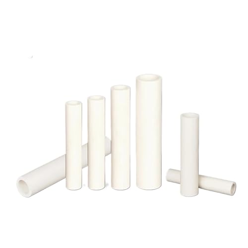 99 Alumina Ceramic Tube Insulated Hollow Tube, High Temperature and Corrosion Resistant Protective Tube(2X6X100mm1PCS)