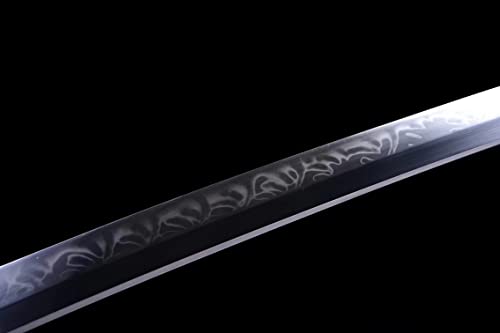 Handmade Choji Hamon Japanese Clay Tempered T10 Steel Wakizashi Samurai Sword Katana Shirasay Sharp Blade #TOP2